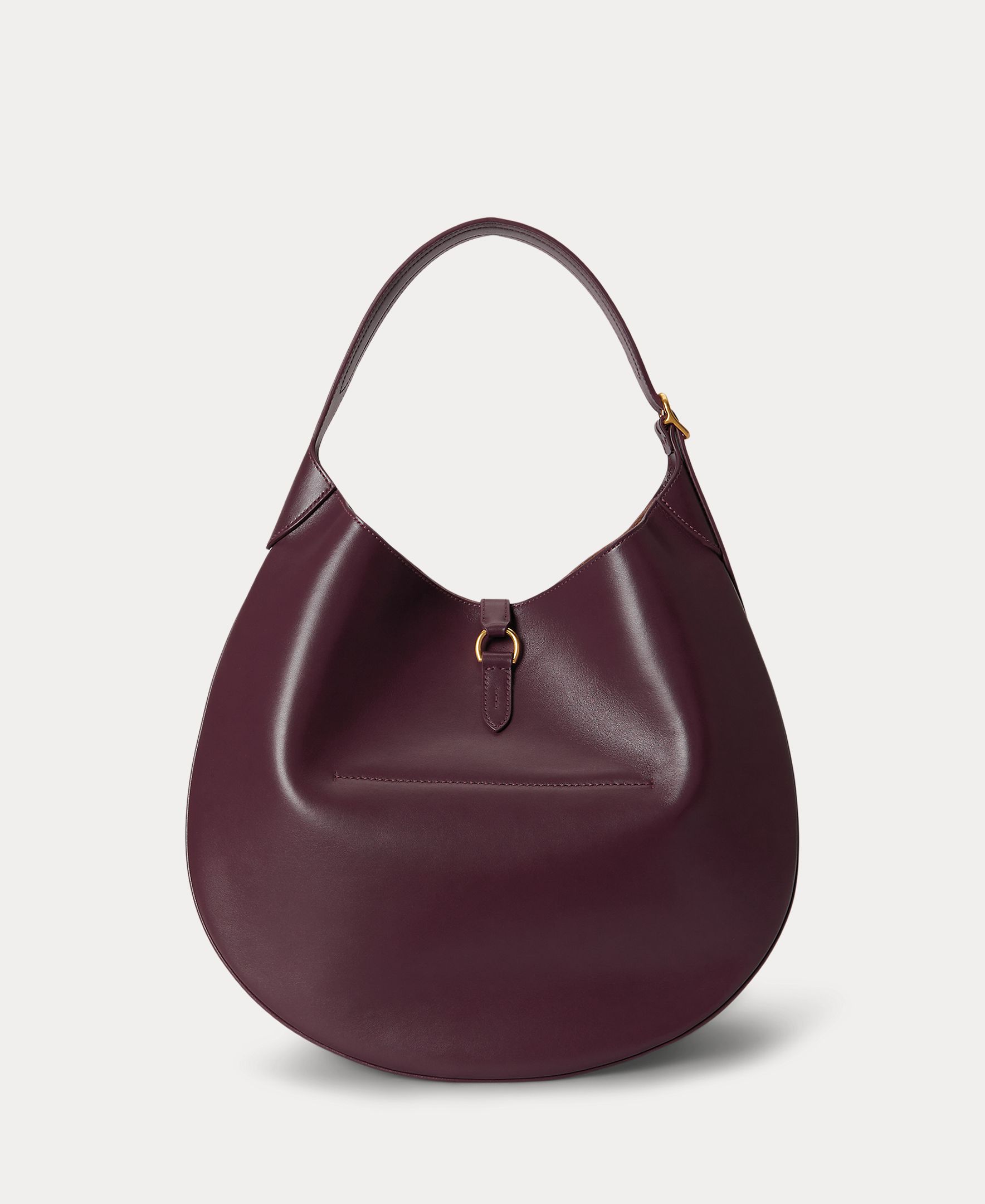 Bolso de hombro Polo ID de piel mediano - Polo Ralph Lauren - Granate Granate-4