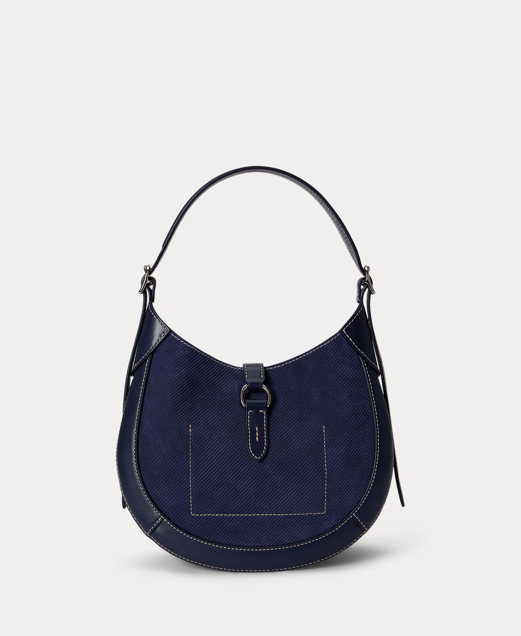 Bolso de hombro Polo ID de ante pequeño - Polo Ralph Lauren - Negro Negro-4
