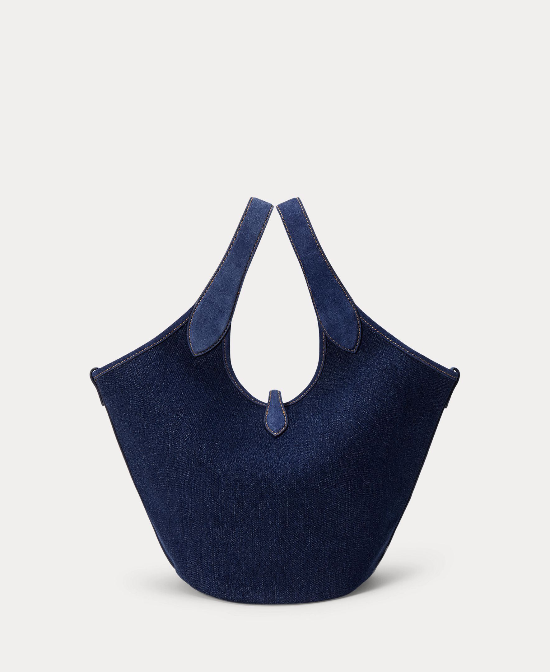 Bolso de hombro tote Polo Play de mediano - Polo Ralph Lauren - Denim Denim-4