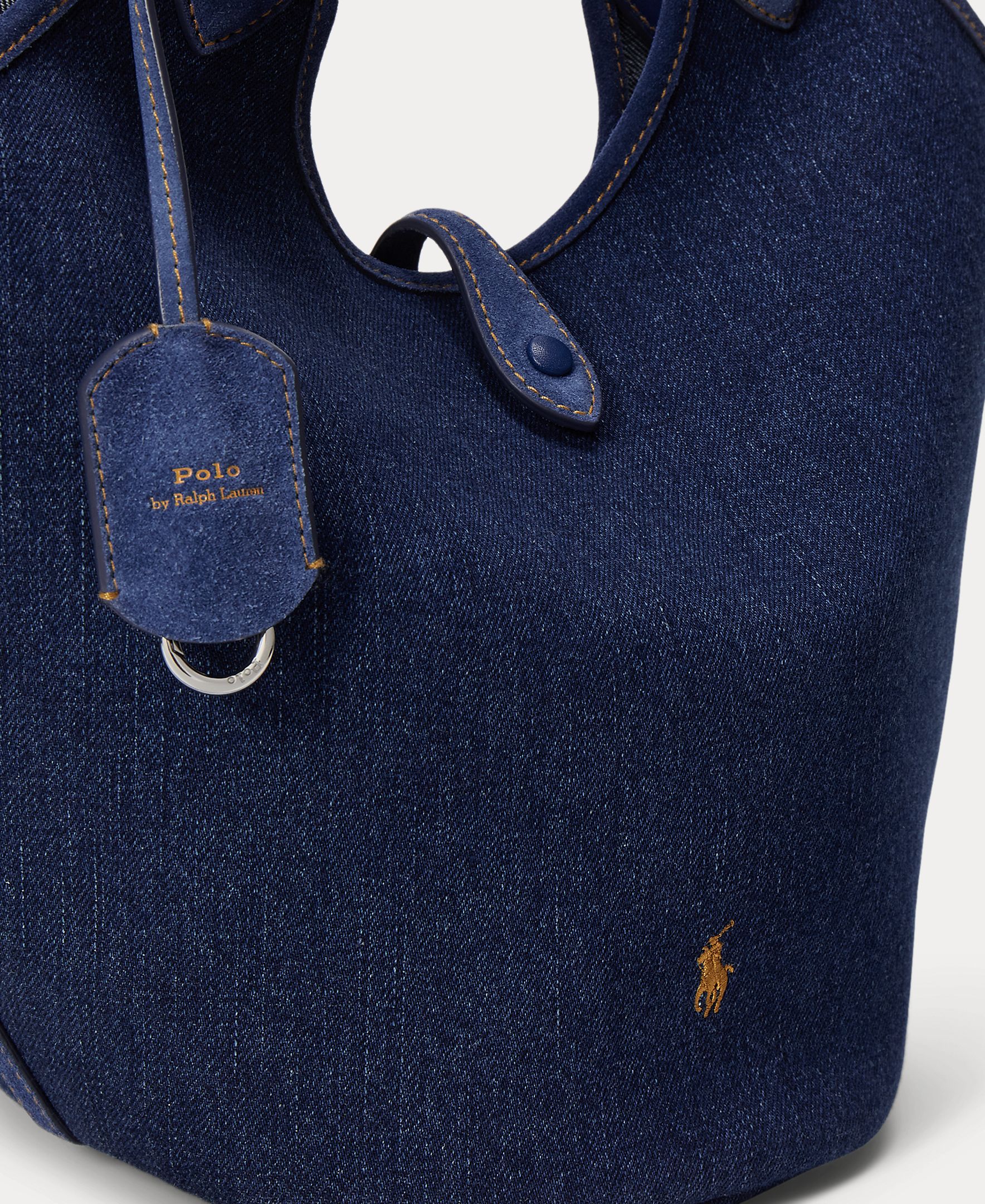 Bolso de hombro tote Polo Play de mediano - Polo Ralph Lauren - Denim Denim-6