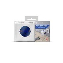 Regleta eléctrica cubo 4 tomas schuko + 2 tomas USB Blanco-12
