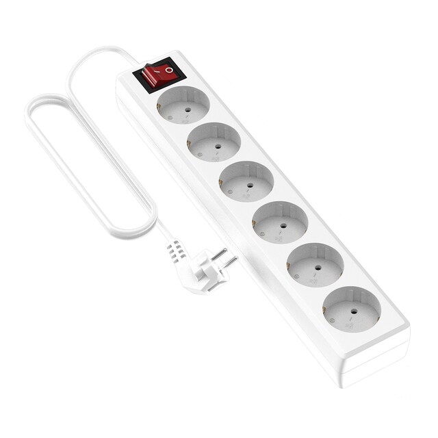 Imagen 0 de Base Eléctrica Multiple 6 enchufes 5 m 420022G