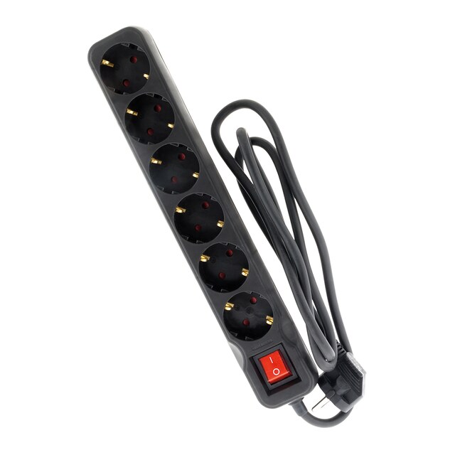 Imagen 0 de Base Eléctrica Multiple 6 enchufes 1,4 m 278021