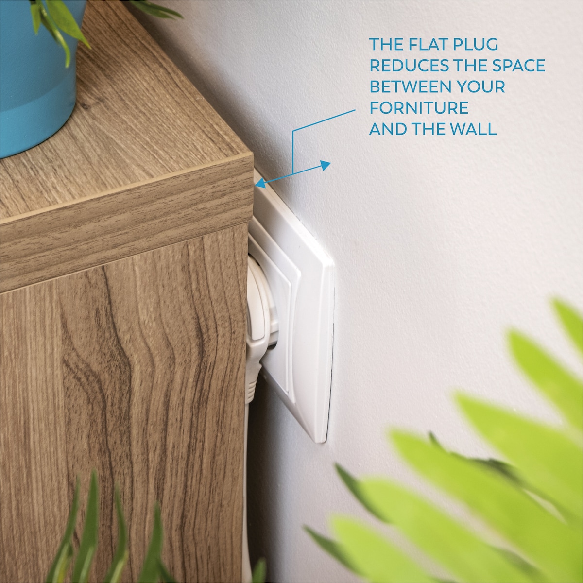 Regleta 5 Tomas Schuko con Enchufe Plano Design 1,4 m + 2 USB + Interruptor Gris-4