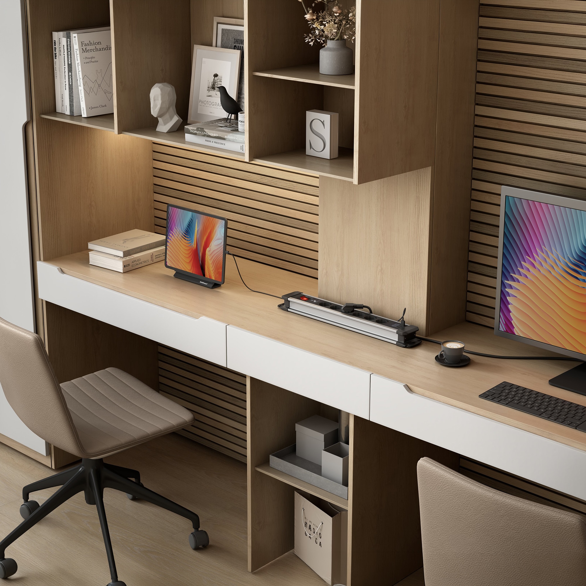 Base Múltipla Extrapower de Alumínio 2 USB A 2 m de Cabo com Proteção de Sobrecarga Aço/Preto-9