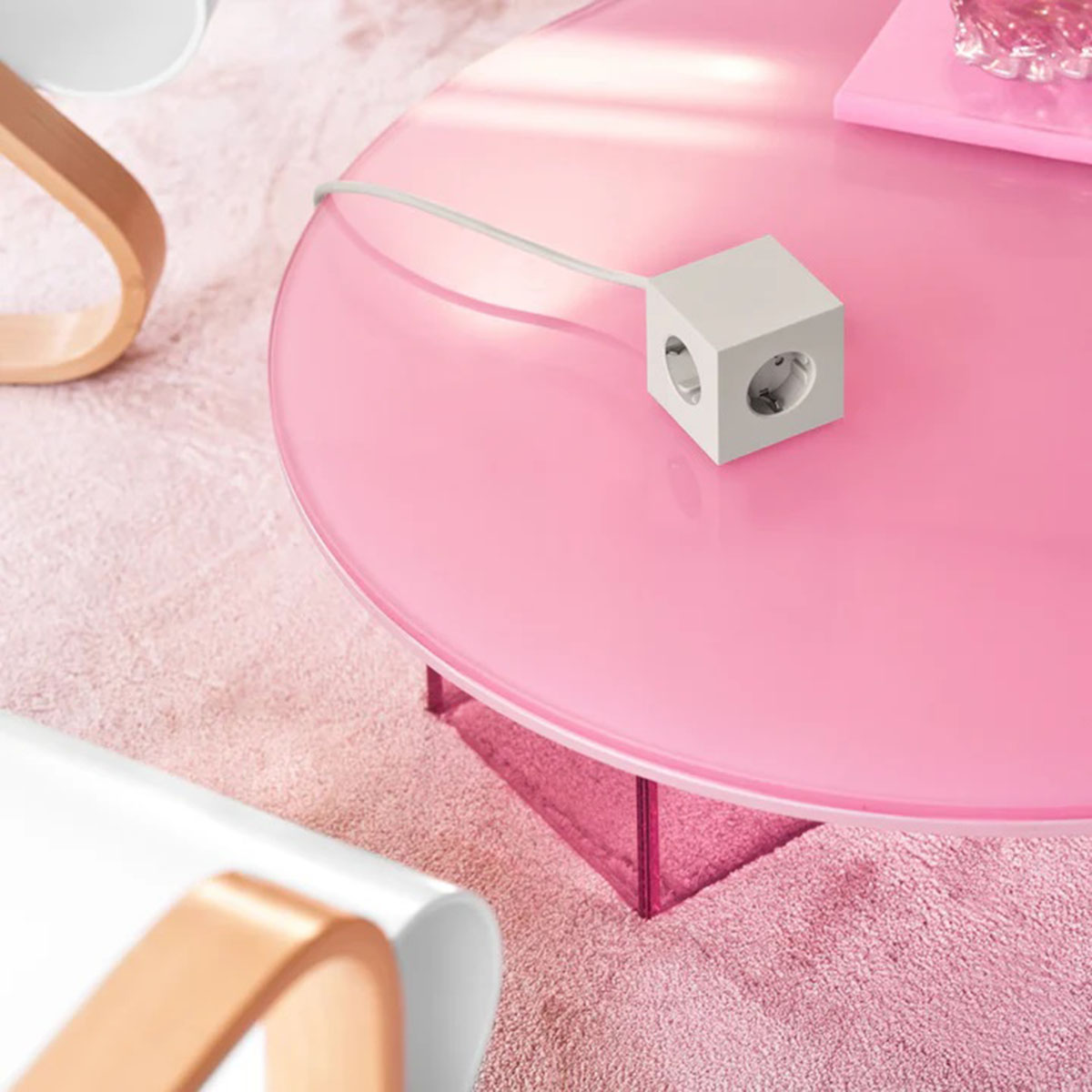 Regleta eléctrica cuadrada SQ1 con cable 1,8 m 30W Dual 3 Tomas Schuko + 2 USB-C Gotland Gray-4