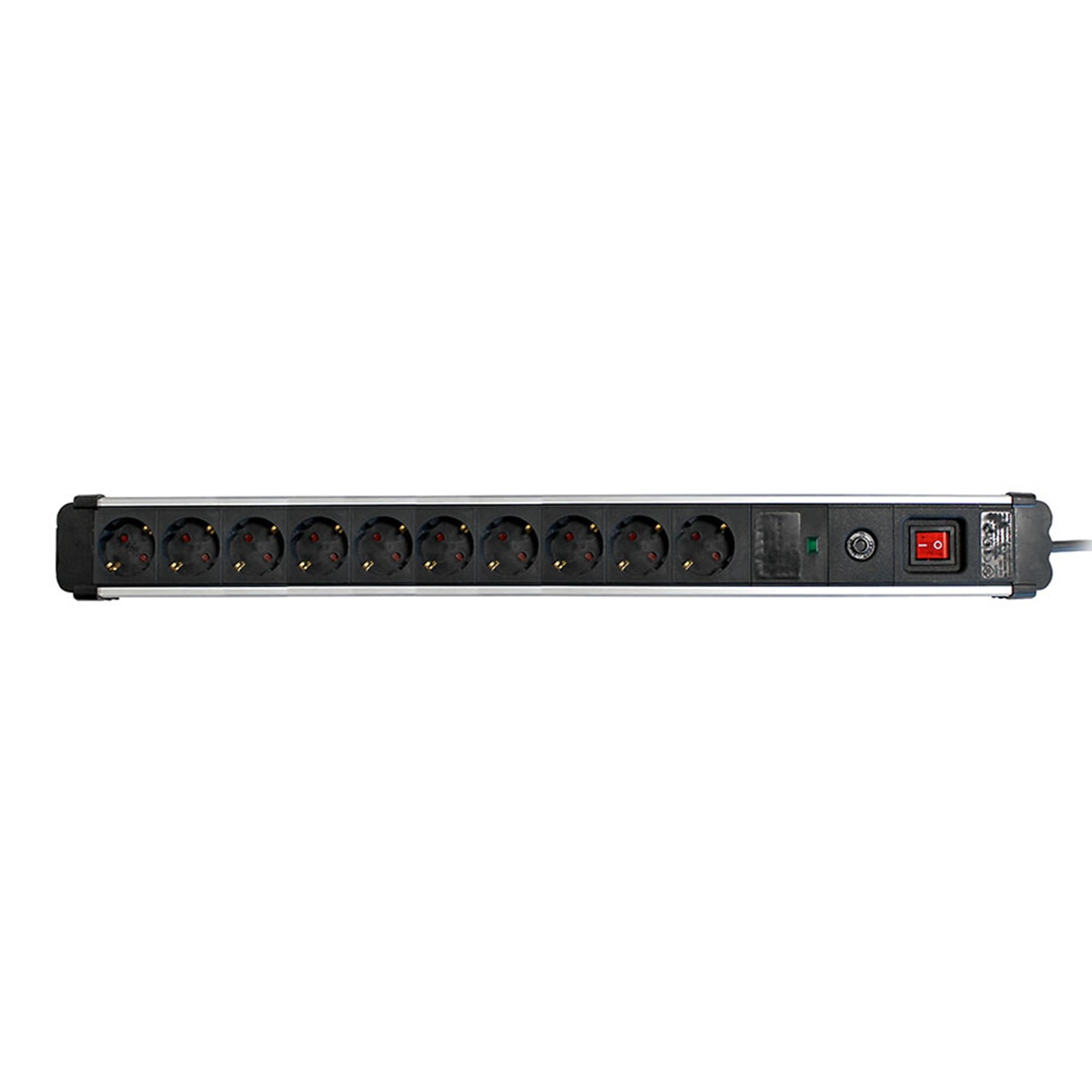 Imagen 0 de Base Múltiple Extrapower 10 Tomas 16A 250V~ Aluminio C/Prot. Sobretensiones 1,5M Cable H05Vv-F 3G1,5Mm² Simon Brico