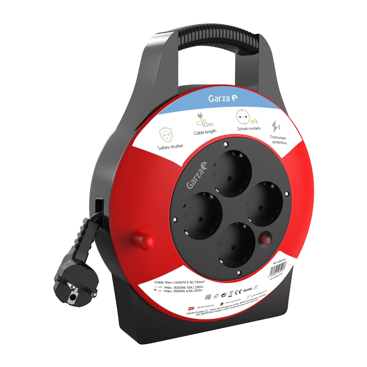 Imagem 0 de Prolongador Elétrico Doméstico com Cabo Auto Enrolável - 10 m