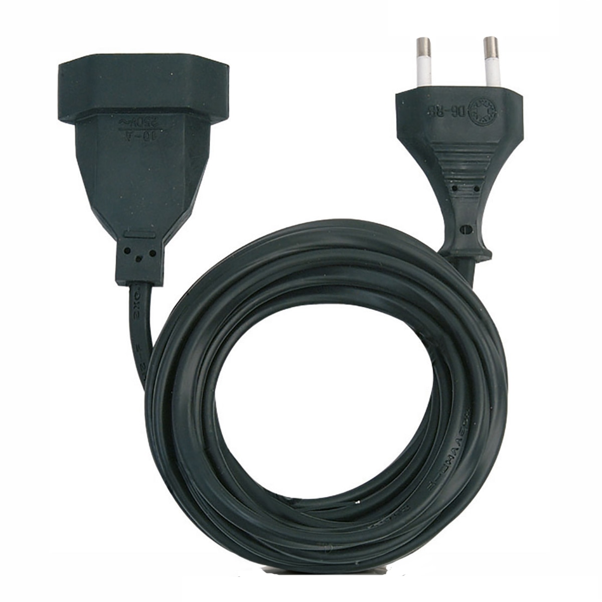 Imagen 0 de Prolongador 3M H05Vv-F 2X1Mm² 10A 250V~ Sin Toma Tierra Negro Simon