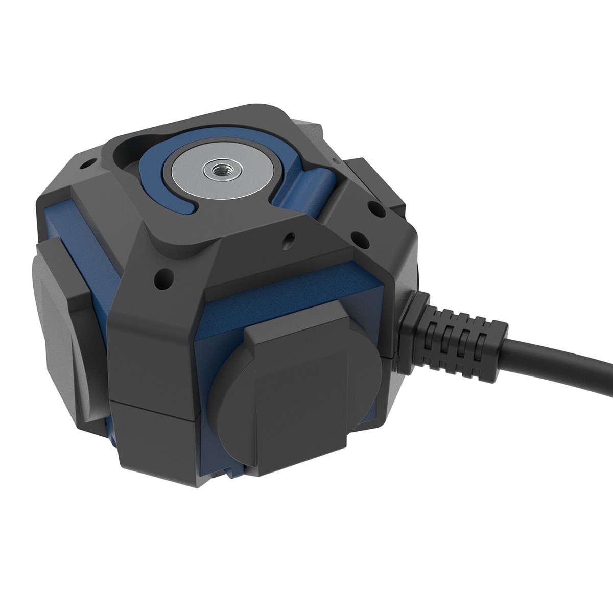 Prolongador expert IP44 4 tomas 1,4m Simon Gris / Azul-5