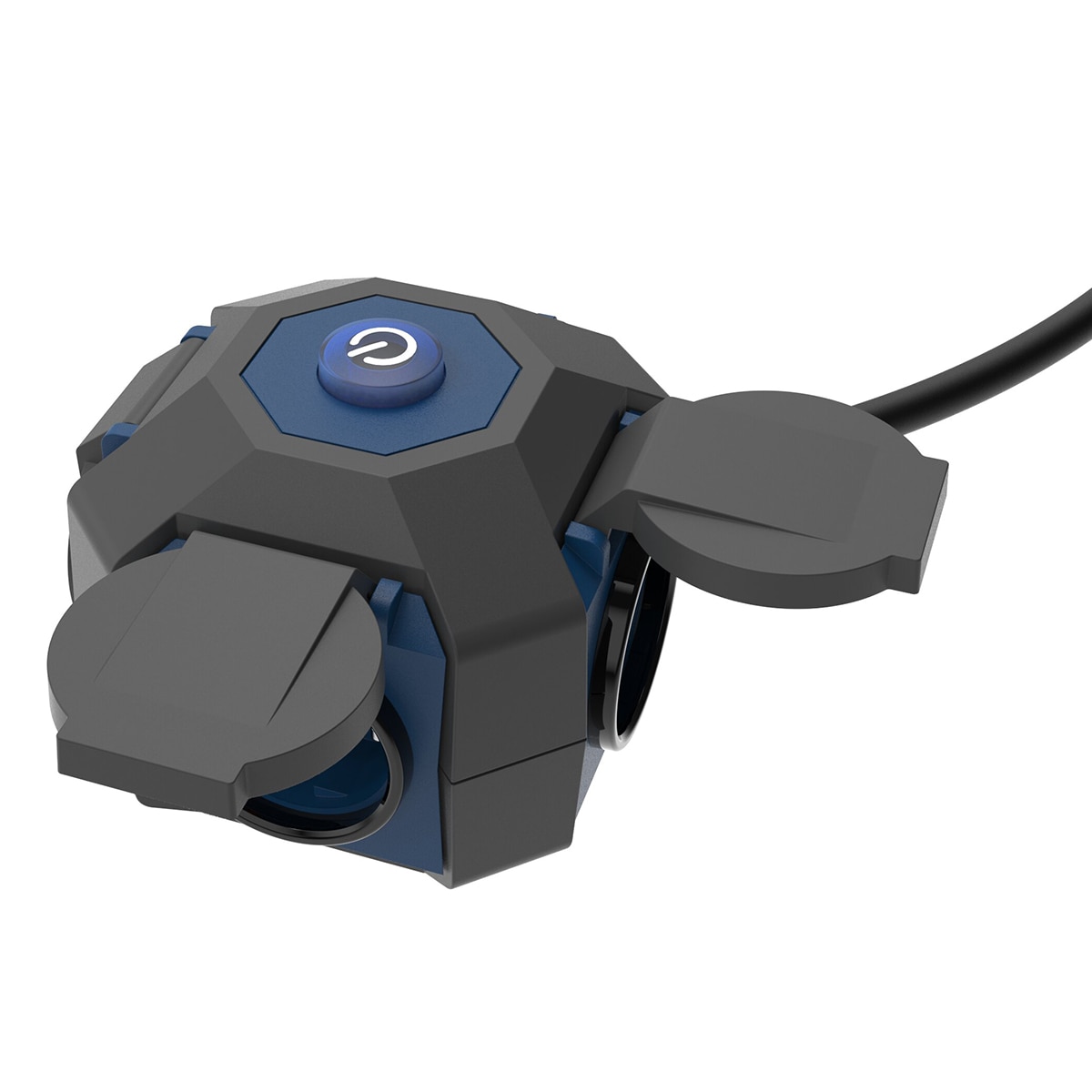 Prolongador expert IP44 4 tomas 1,4m Simon Gris / Azul-7