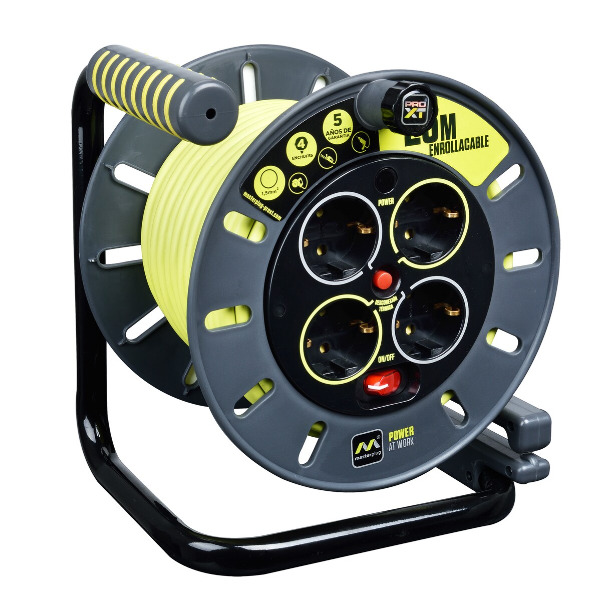 Enrolador de 4 Tomadas - 25 m Verde-2