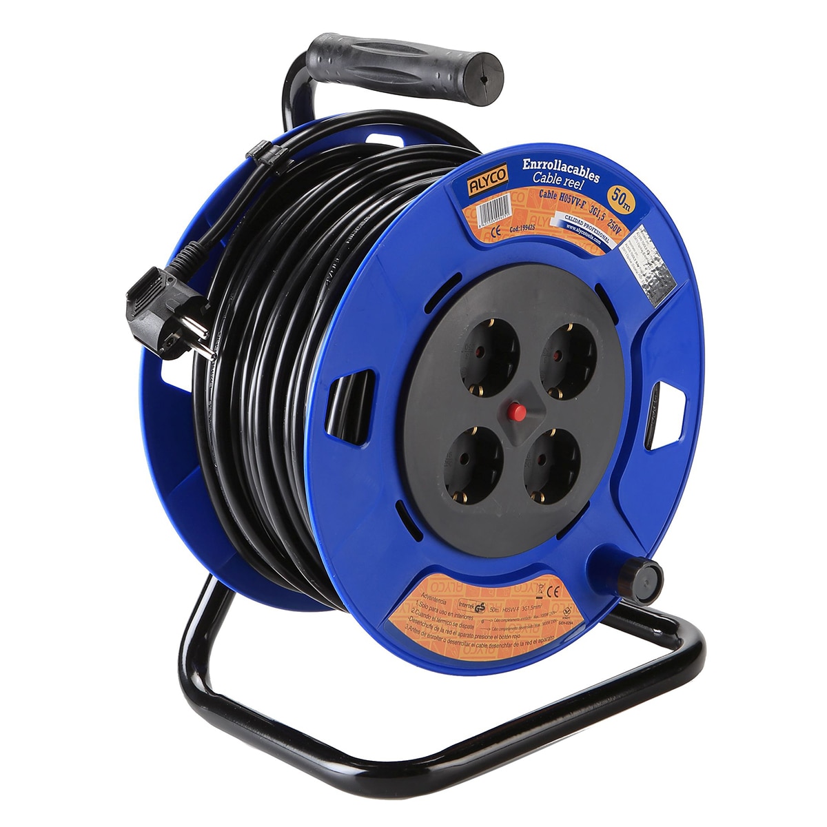 Imagen 0 de Enrollacables De 25 O 50 Metros Cable 3X1,5 Ip20 ALYCO