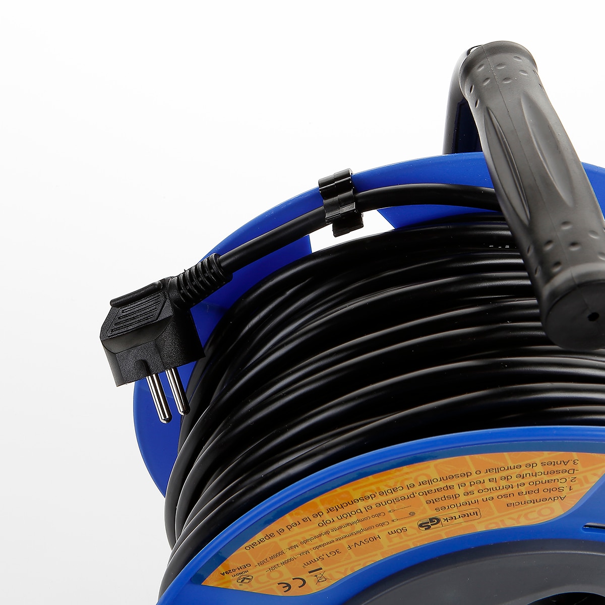Enrollacables De 25 O 50 Metros Cable 3X1,5 Ip20 ALYCO Azul-2