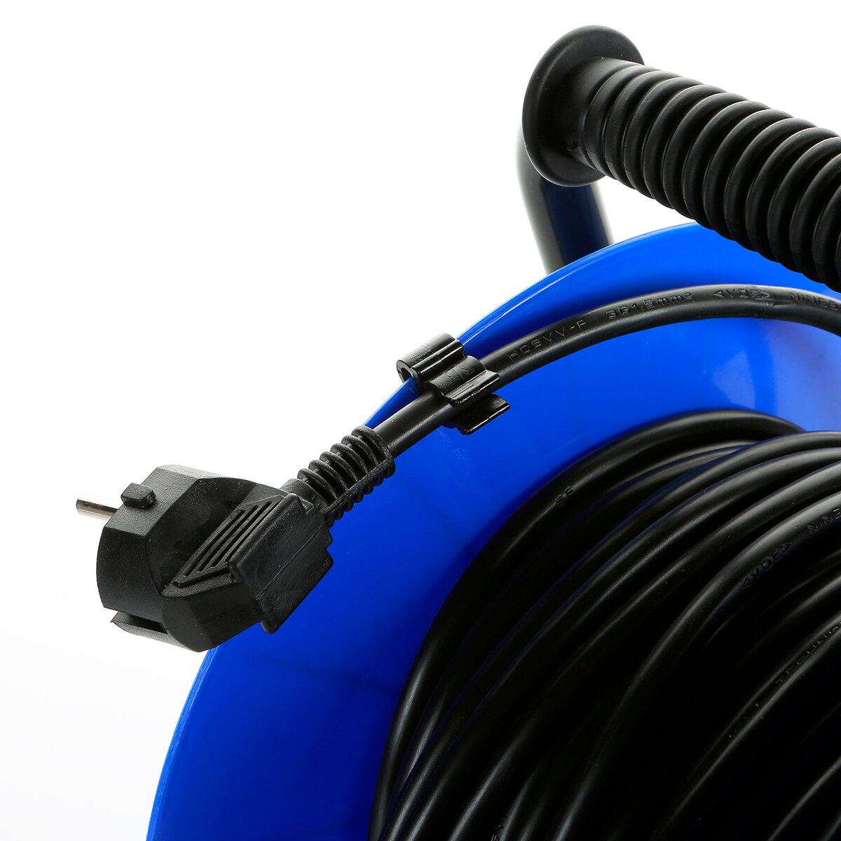 Enrollacables Con Tapas De Seguridad 25 O 50 Metros Cable 3X1,5 Ip20 ALYCO Azul-2