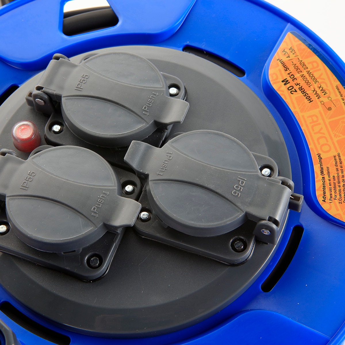 Enrollacables De 20 O 40 Metros Cable H05RR-F 3G 1.5 IP55 ALYCO Azul-2