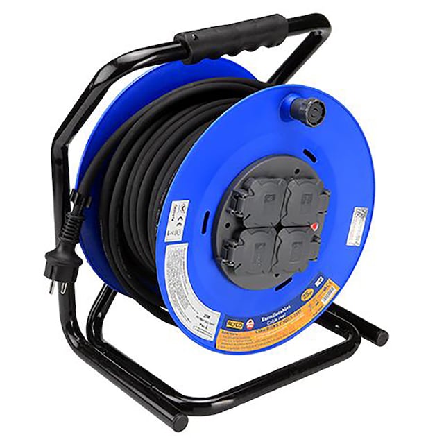 Imagen 0 de Enrollacables Con Tapas De Seguridad 25 O 40 Metros Cable 3X2,5 Ip44 ALYCO