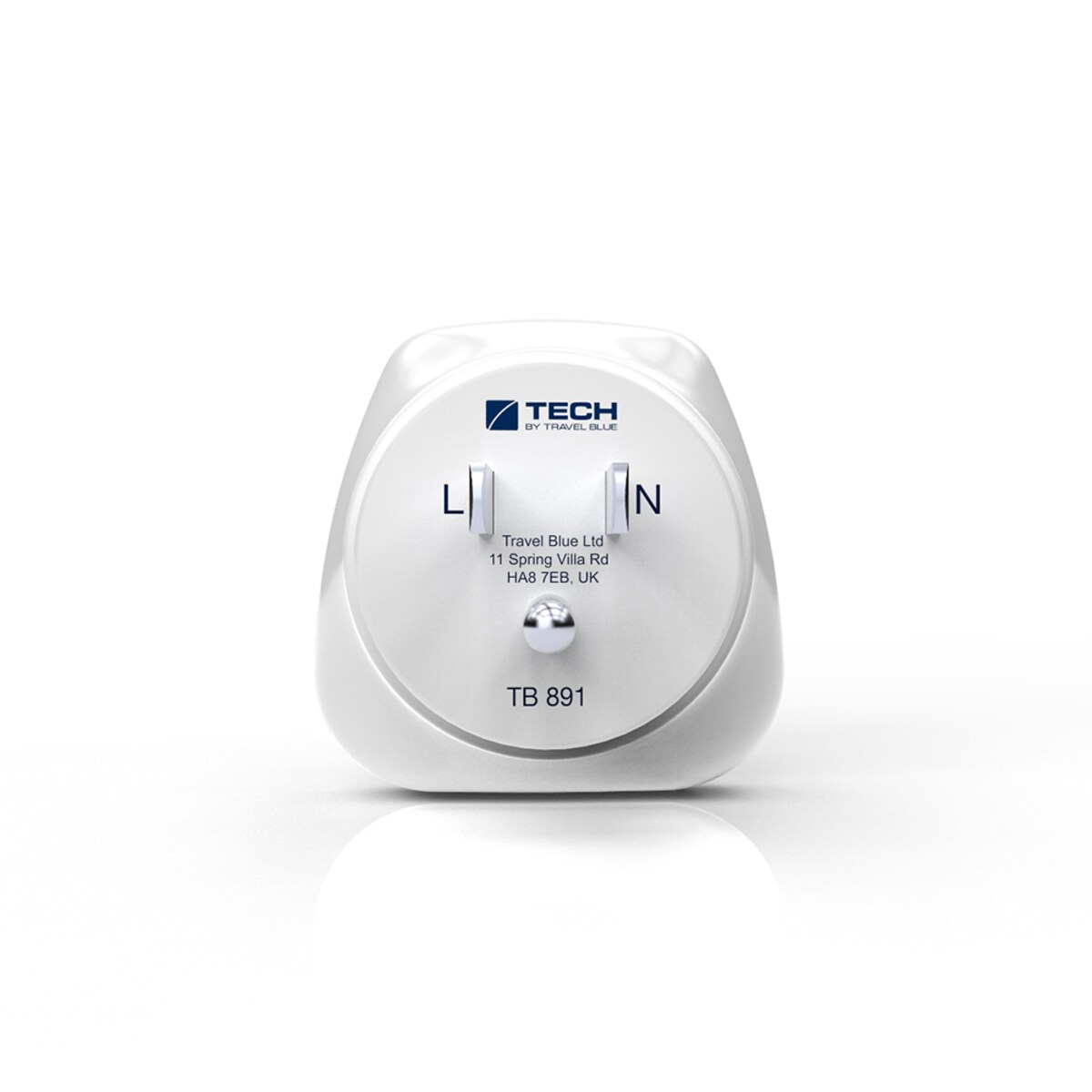 Tomada Adaptador de Viagem para Tomadas EUA Branco-3