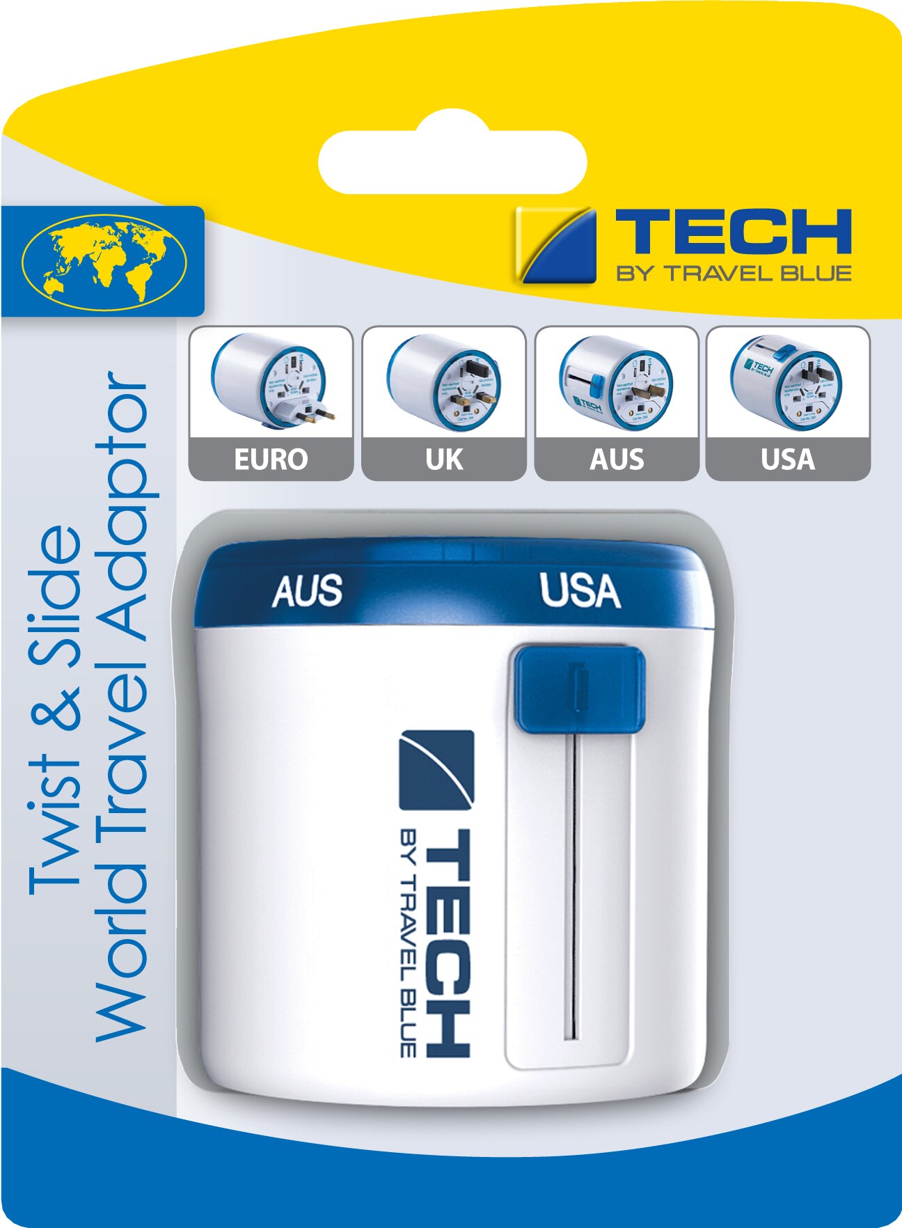 Adaptador Enchufes Extraíble Universal Blanco-2