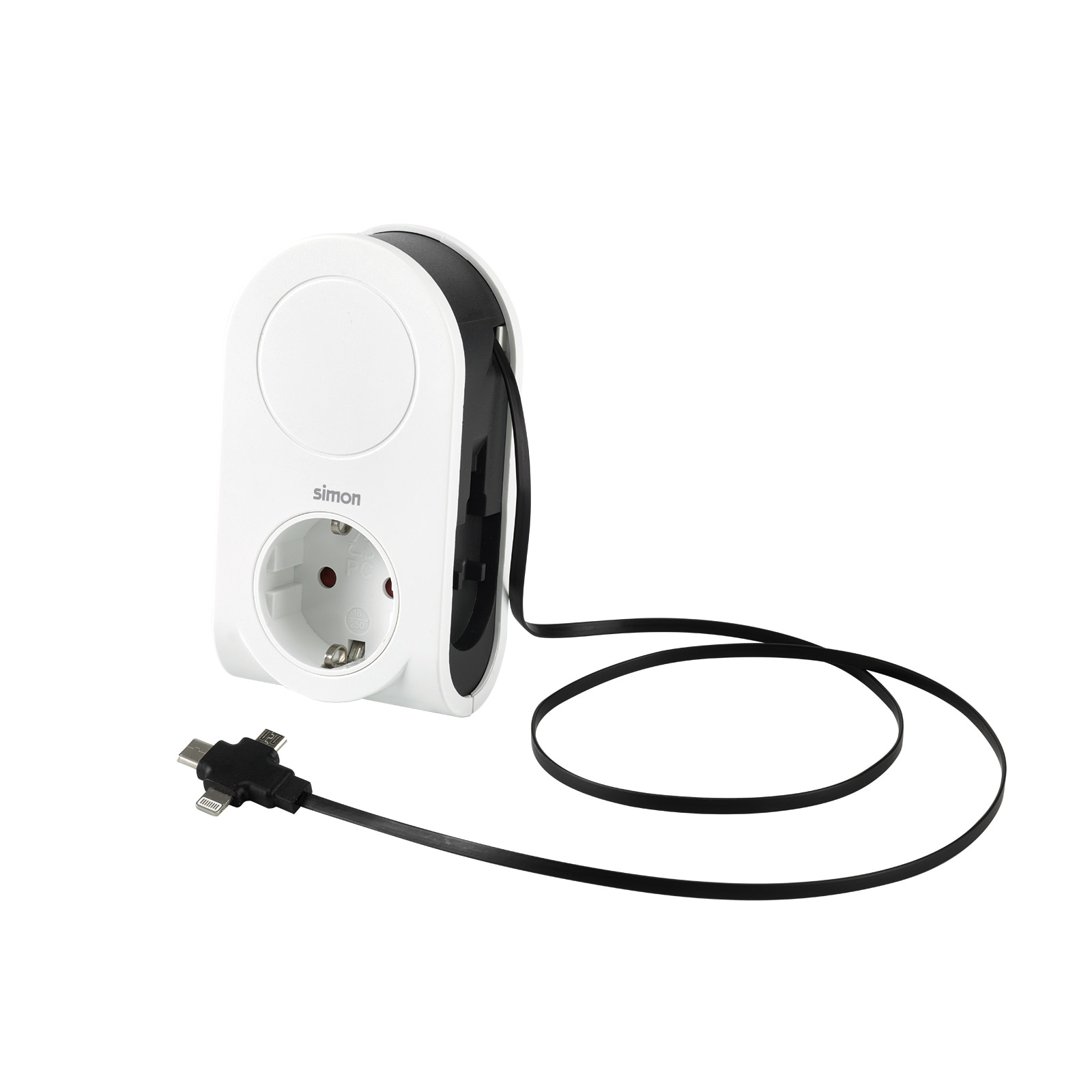 Imagem 0 de Adaptador 16 A 1 USB A e Cabo 80 cm com 3 Conectores USB