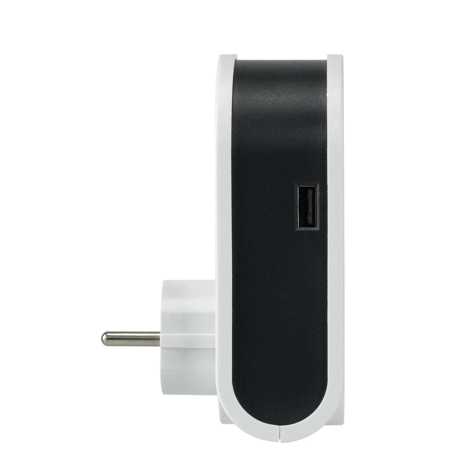 Adaptador 16A 1 USB A y cable 80cm con 3 conectores USB Simon Blanco - Negro-2
