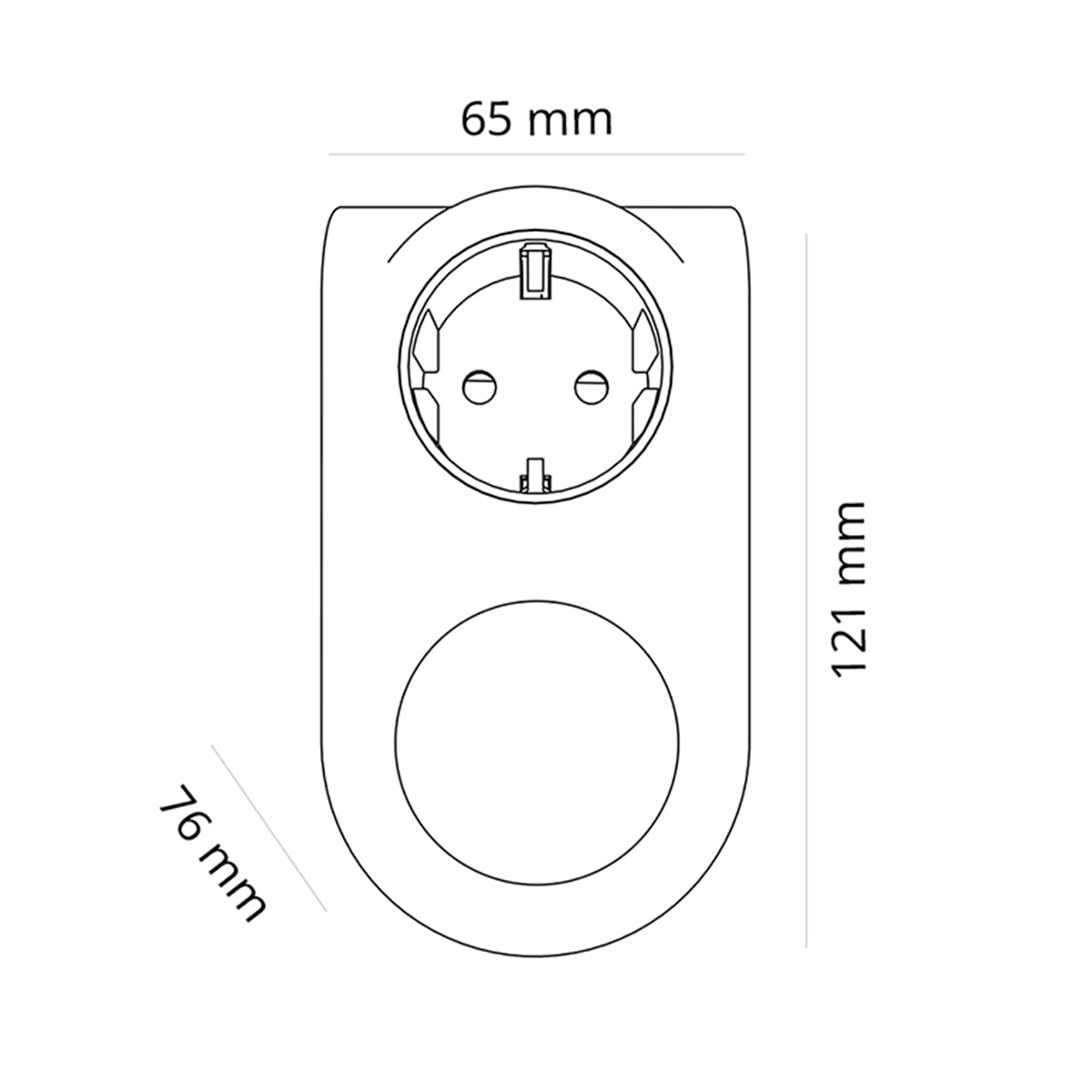Adaptador 16A 1 USB A y cable 80cm con 3 conectores USB Simon Blanco - Negro-11