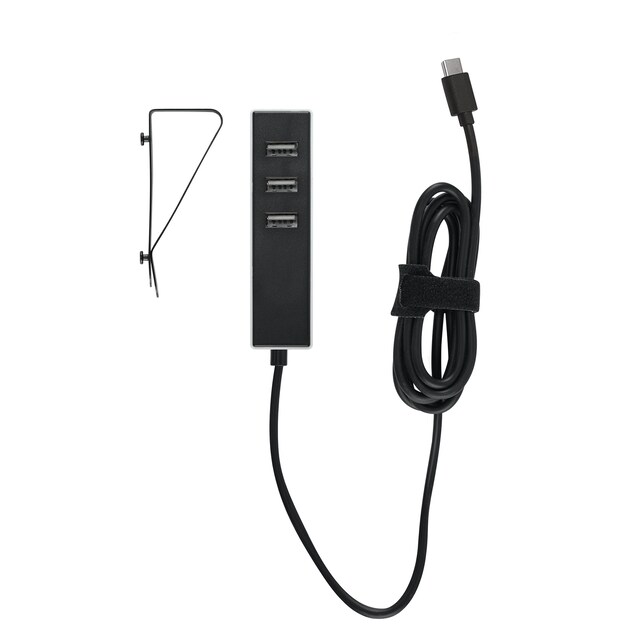 Imagen 0 de Adaptador con fijación 3 USB A y cable 1,5m USB C Simon
