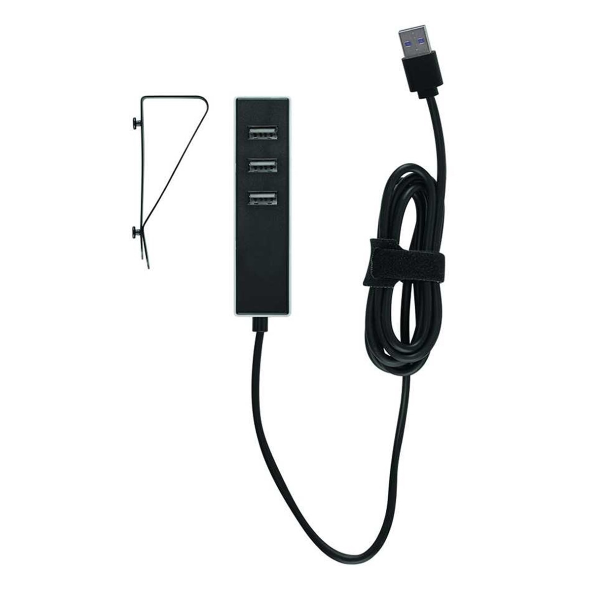 Adaptador con fijación 3 USB A y cable 1,5m USB C Simon Blanco - Negro-4