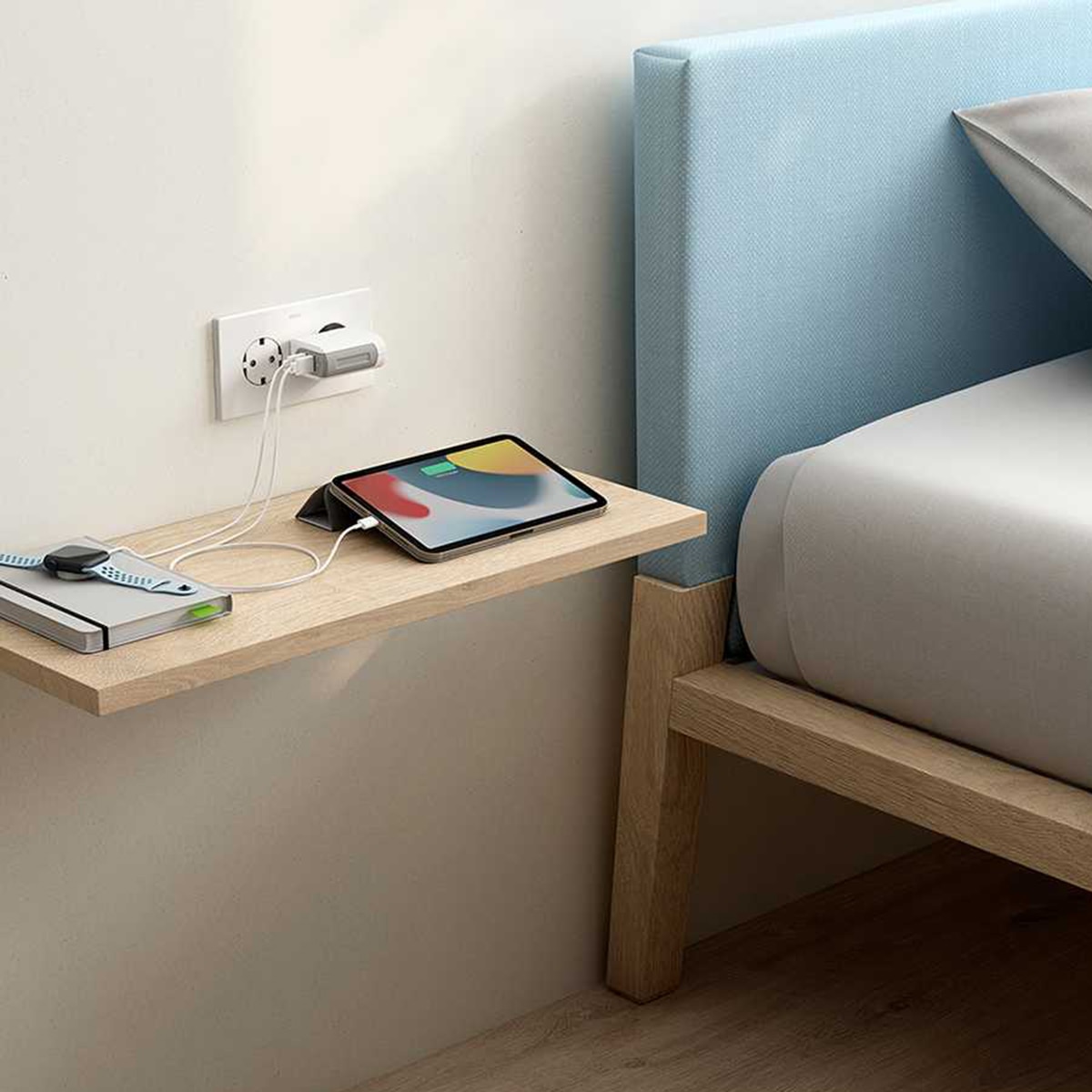 Cargador Smart Charge 2 USB A 24W Simon Blanco / Gris-5
