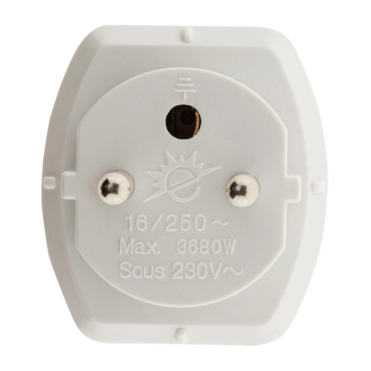 Adaptador de Viagem UE-M para Schuko-H - 16 A Branco-2
