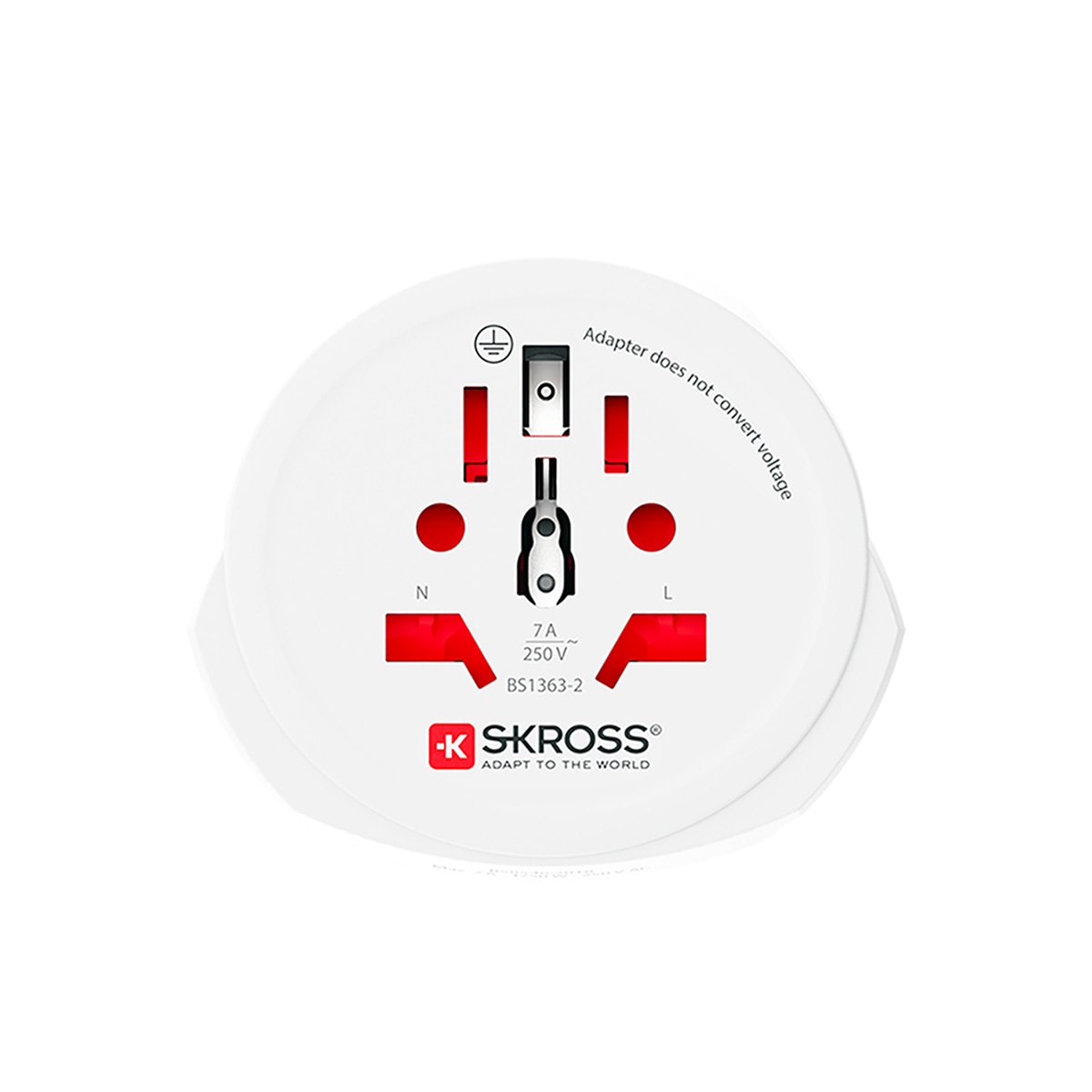 Imagem 0 de Adaptador de Viagem Mundial-Reino Unido para Dispositivos de 2 e 3 Polos