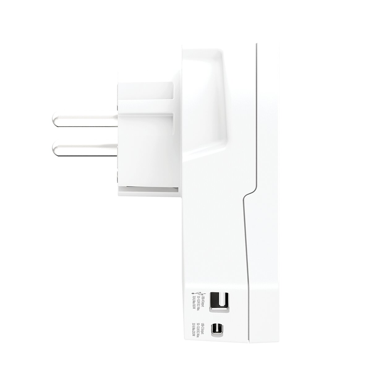 Adaptador de viaje 1500295-E Mundo a Europa 2xUSB A+C PD 20W Blanco / Rojo-3