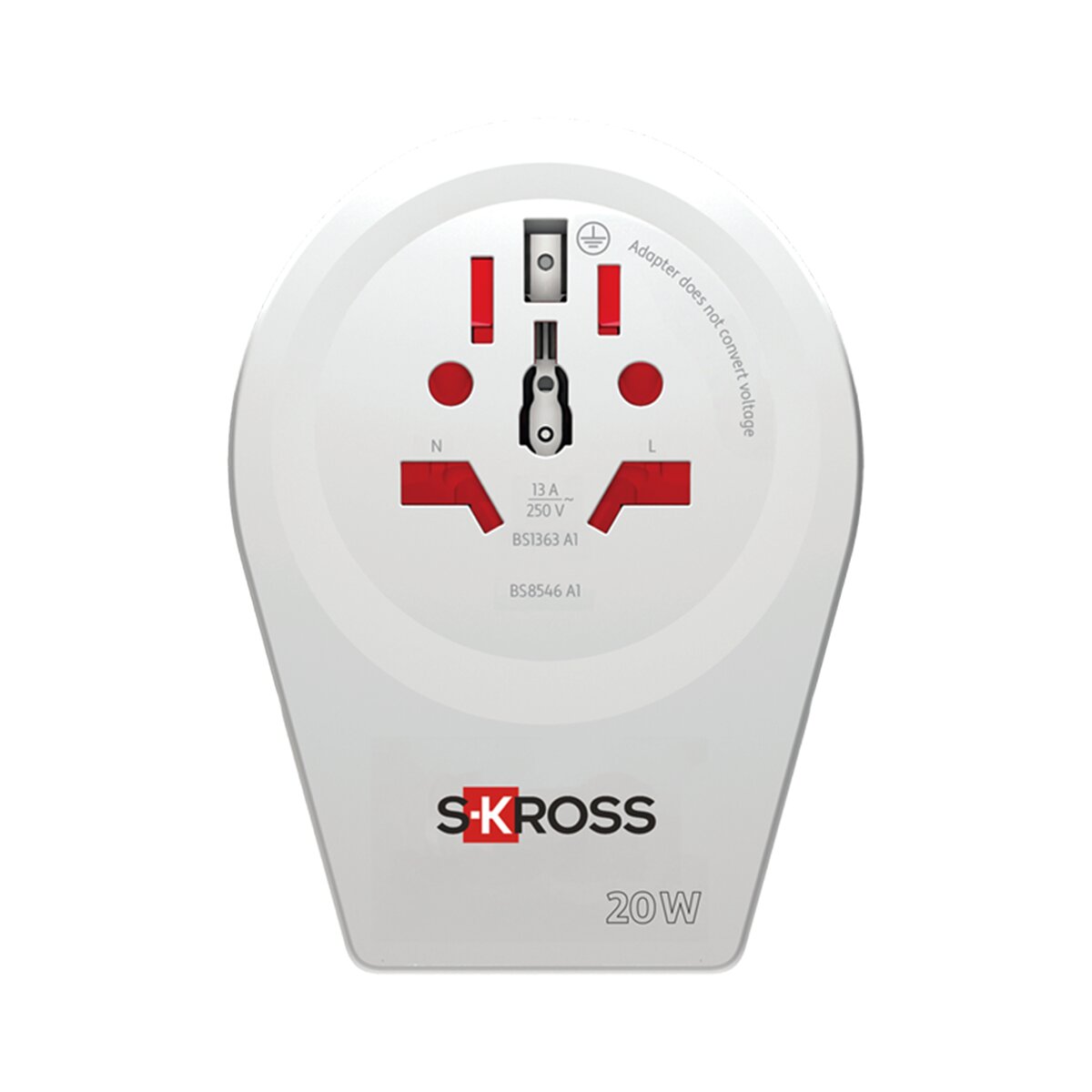 Imagen 0 de Adaptador de viaje 1500293C-E Mundo a UK 2xUSB A+C PD 20W
