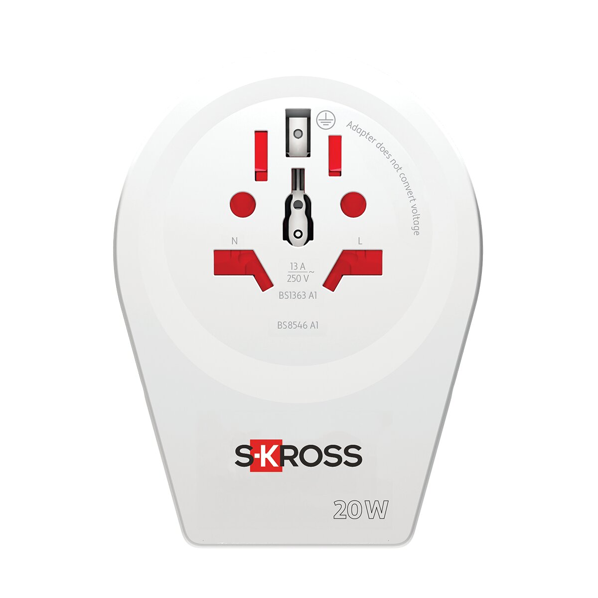 Imagen 0 de Adaptador de viaje 1500294C-E Mundo a EEUU 2xUSB A+C PD 20W
