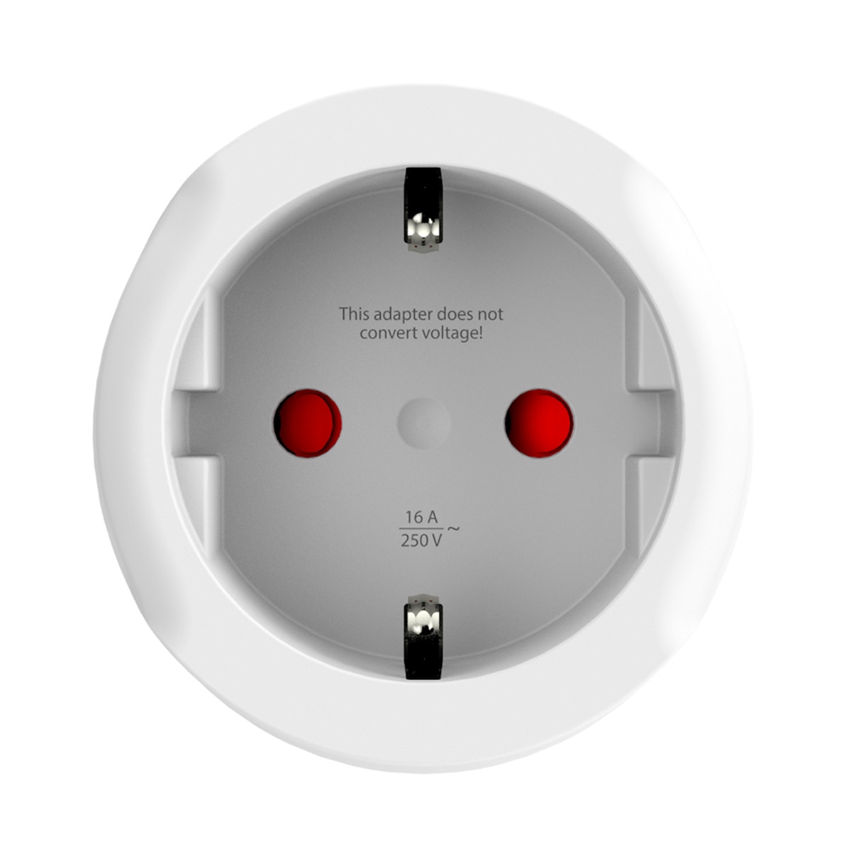 Adaptador de viaje 1500230-1 Europa a UK (bulk) Blanco / Rojo-2