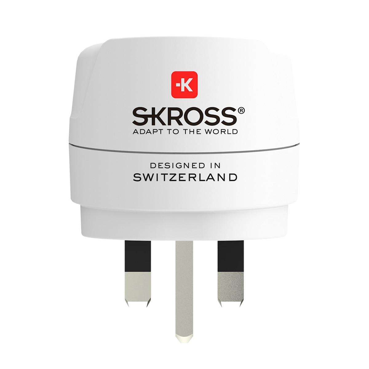 Adaptador de viaje 1500230-1 Europa a UK (bulk) Blanco / Rojo-4