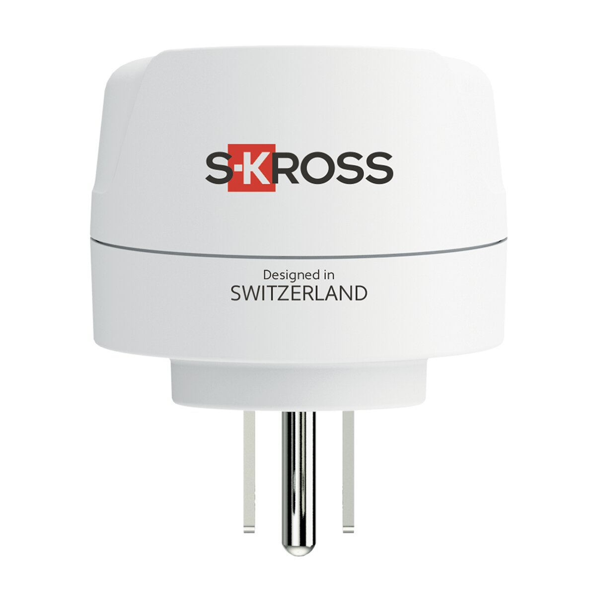 Adaptador de viaje 1500203-1 Europa a EEUU (bulk) Blanco / Rojo-2