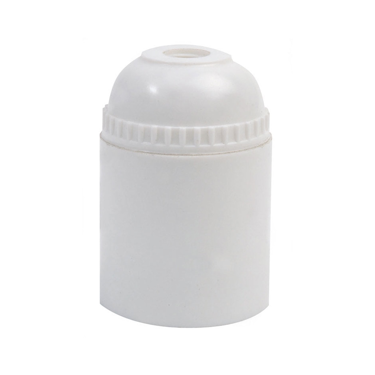 Imagen 0 de Pack 2 Portalámparas Termoplástico Liso E-27 Blanco Simon Brico