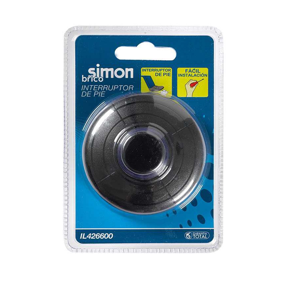 Adaptador Triple Lateral 16A 250V Negro Simon 2