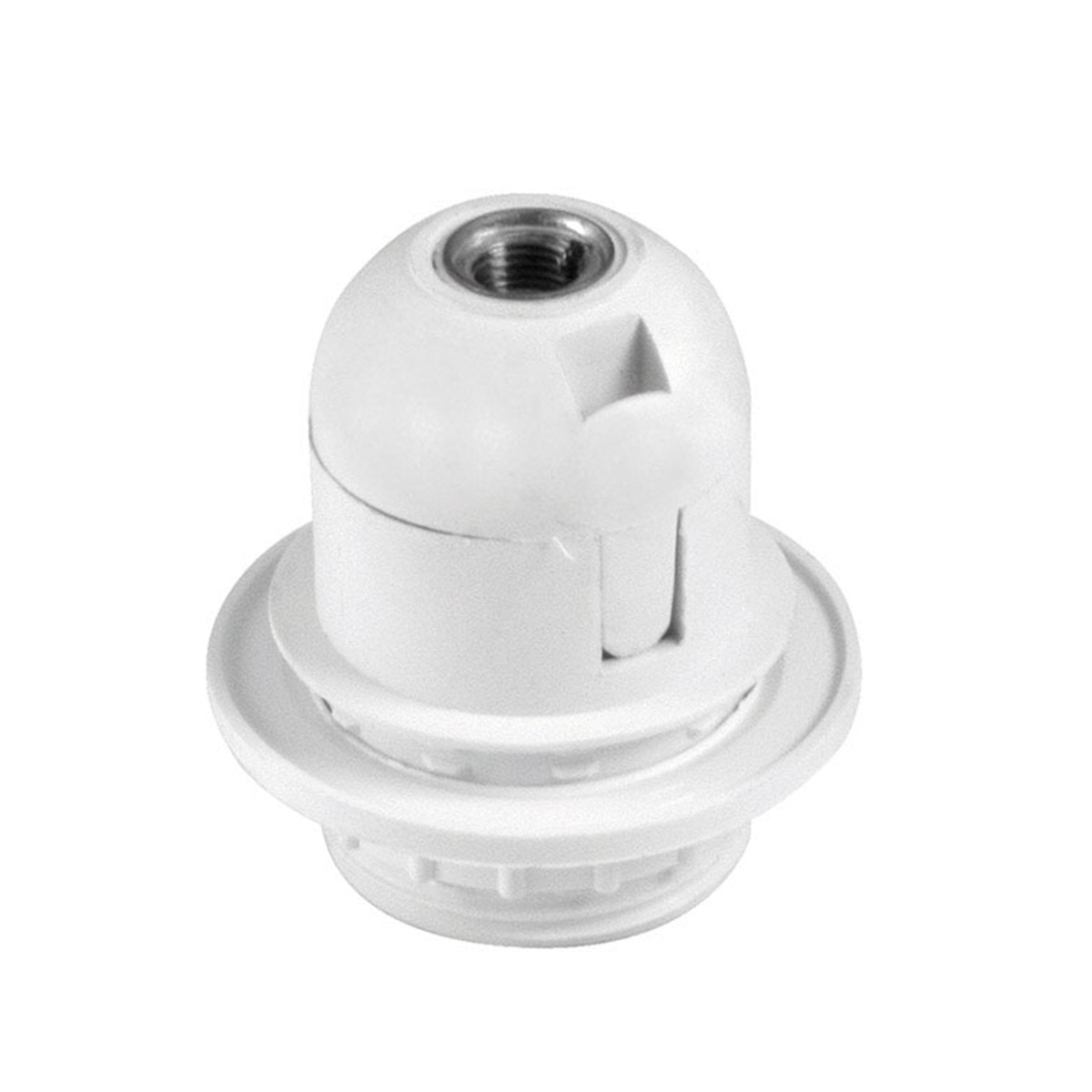 Imagen 0 de Portalámparas Bakelita Cuerpo Roscado E-27 Blanco Simon Brico