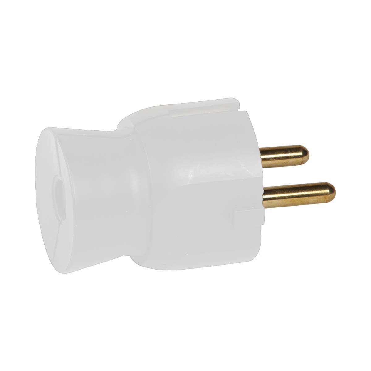 Ficha Macho 2P + Tomada de Terra 16 A com Saída de Cabo Reta Branco-1