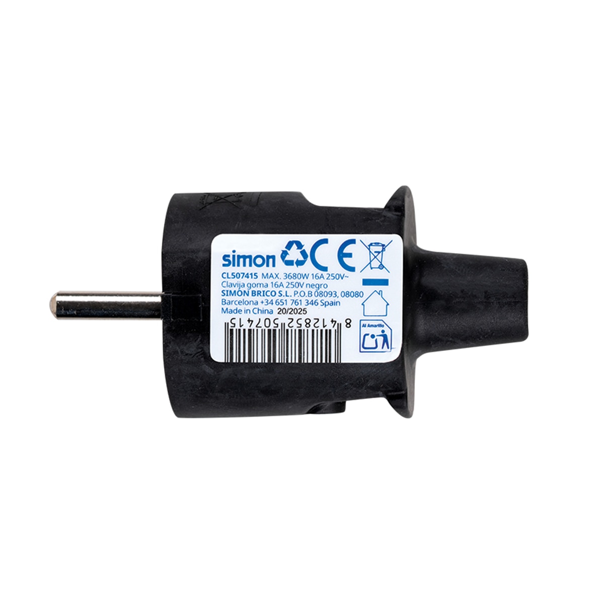 Base múltipla com 4 tomadas 16A 250V 3
