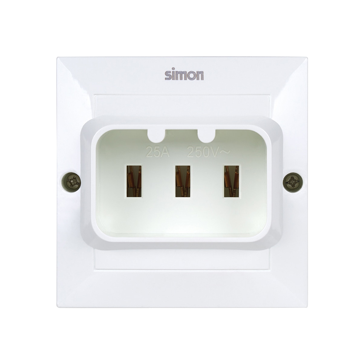 Imagen 0 de Base enchufe schuko para cocinas 2P+TT 25A 250V Blanco Simon