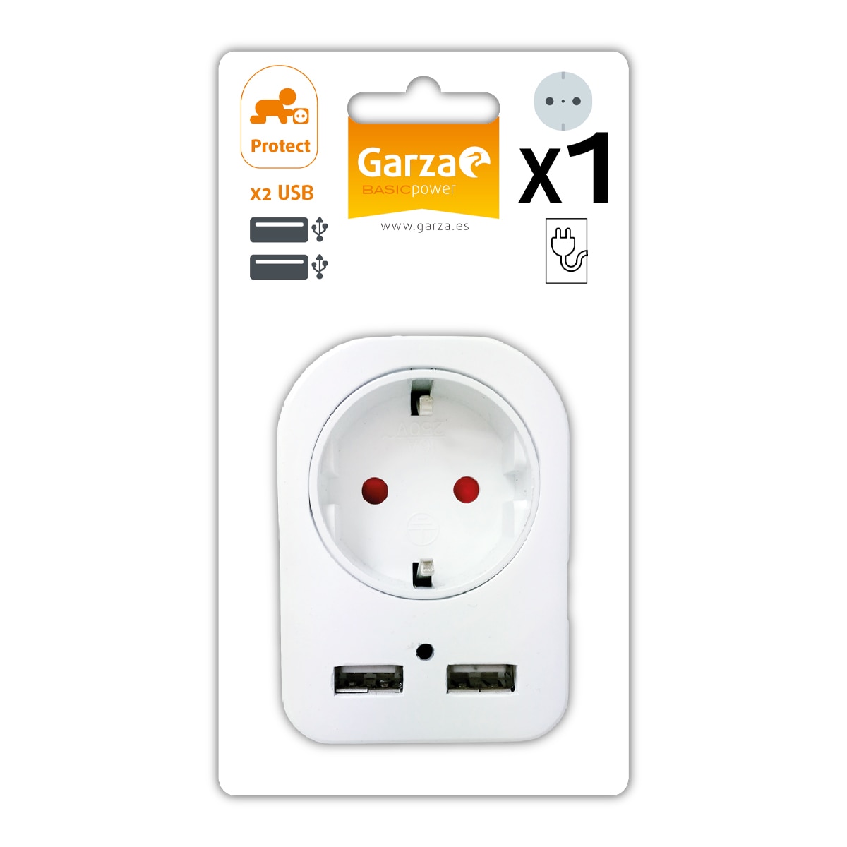 Enchufe 2 USB 2