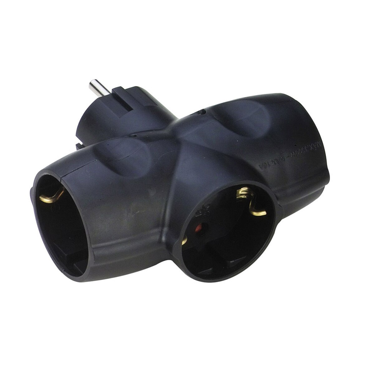 Imagen 0 de Clavija 16A 250V Negra Simon Brico