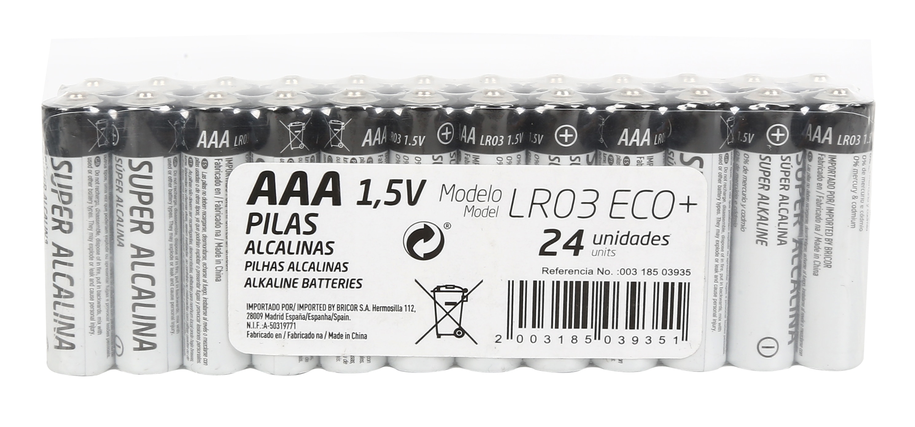 Imagem 0 de Pilha Alcalina AAA/LR03 (x24)