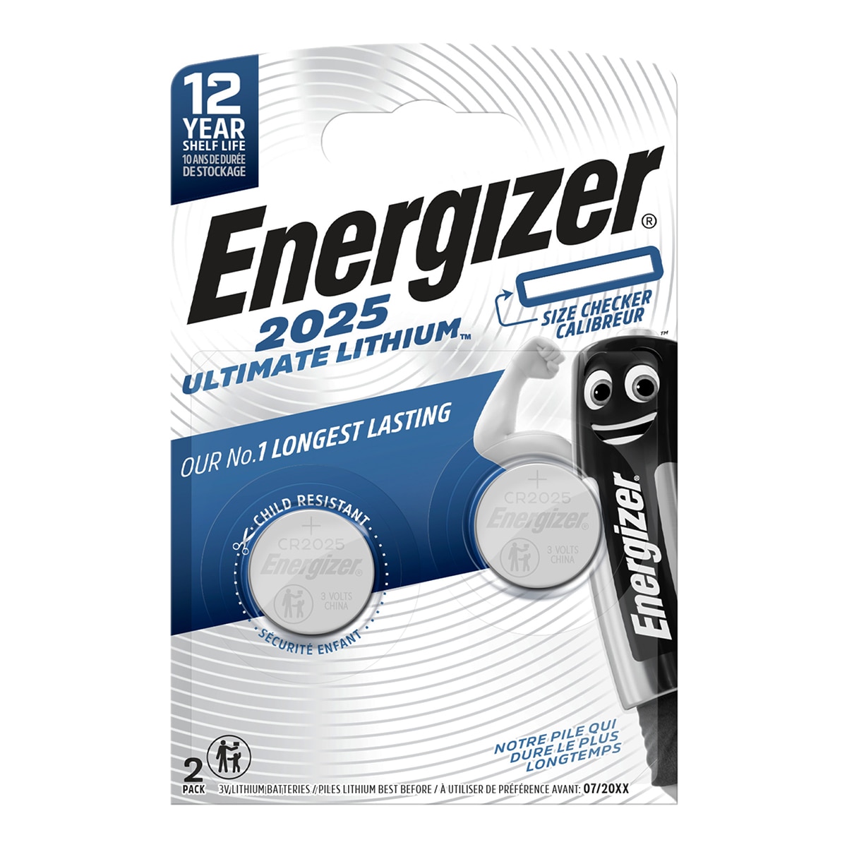 Imagem 0 de Pack de 2 Pilhas Botão CR-2025