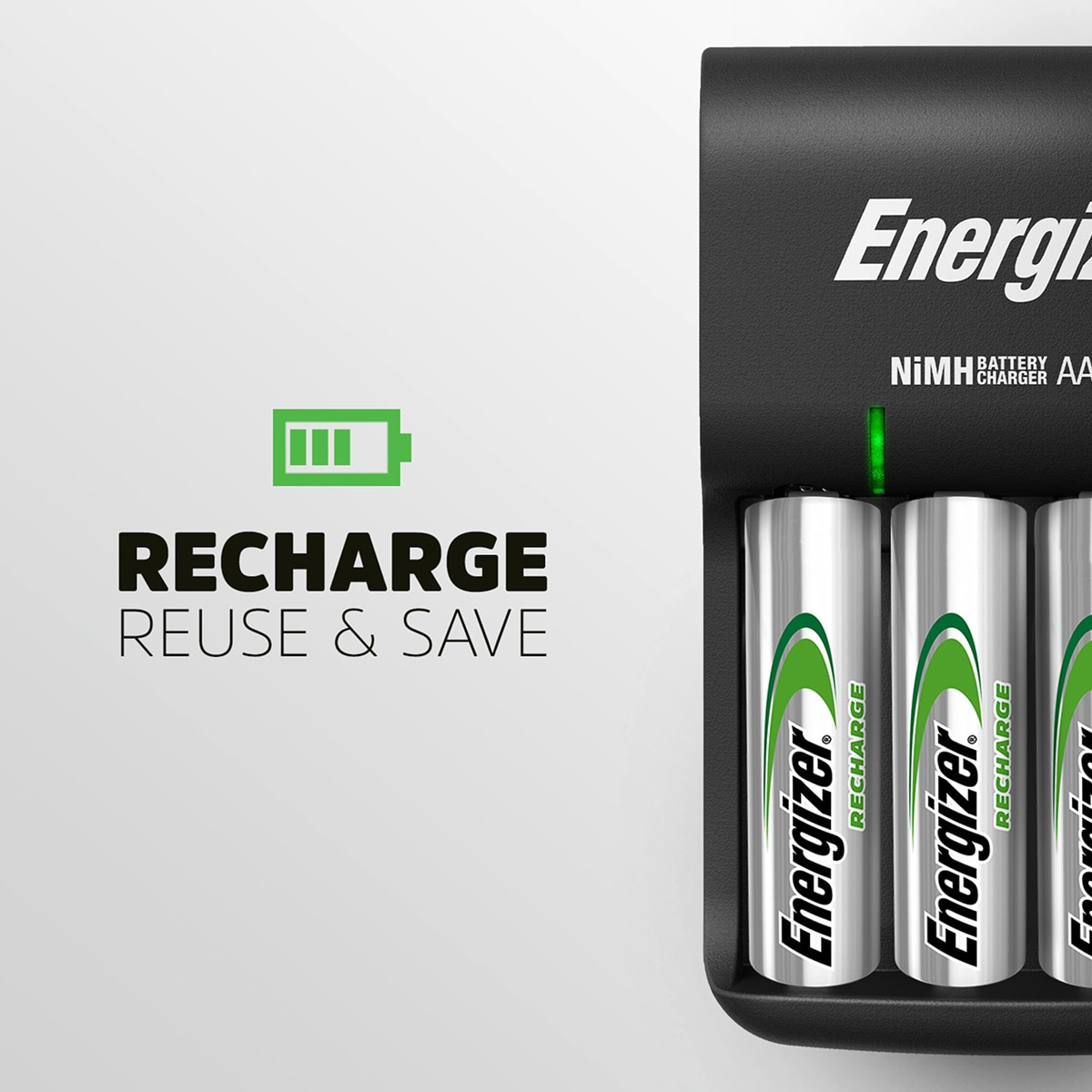 Carregador USB + 4 Pilhas AA - LR06 7