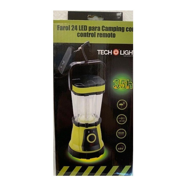 Lanterna LED de Campismo com Comando Vermelho-2