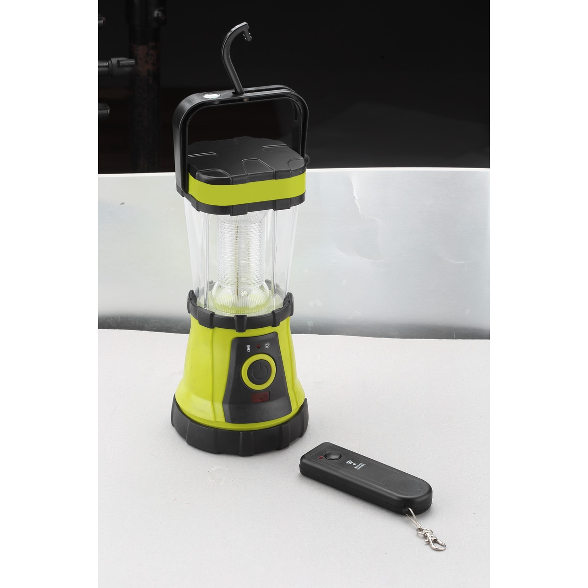Linterna LED camping con mando Rojo-2